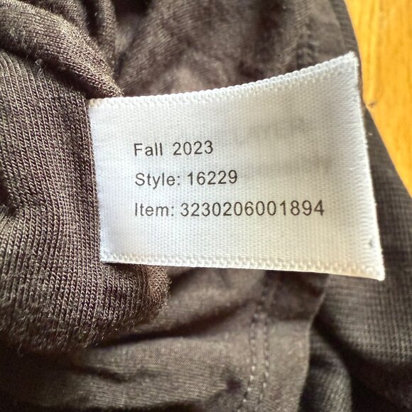 Marine Layer Size M Black Lexi Rib Long Sleeve Scoop Neck Midi Bodycon Dress - Picture 4 of 16